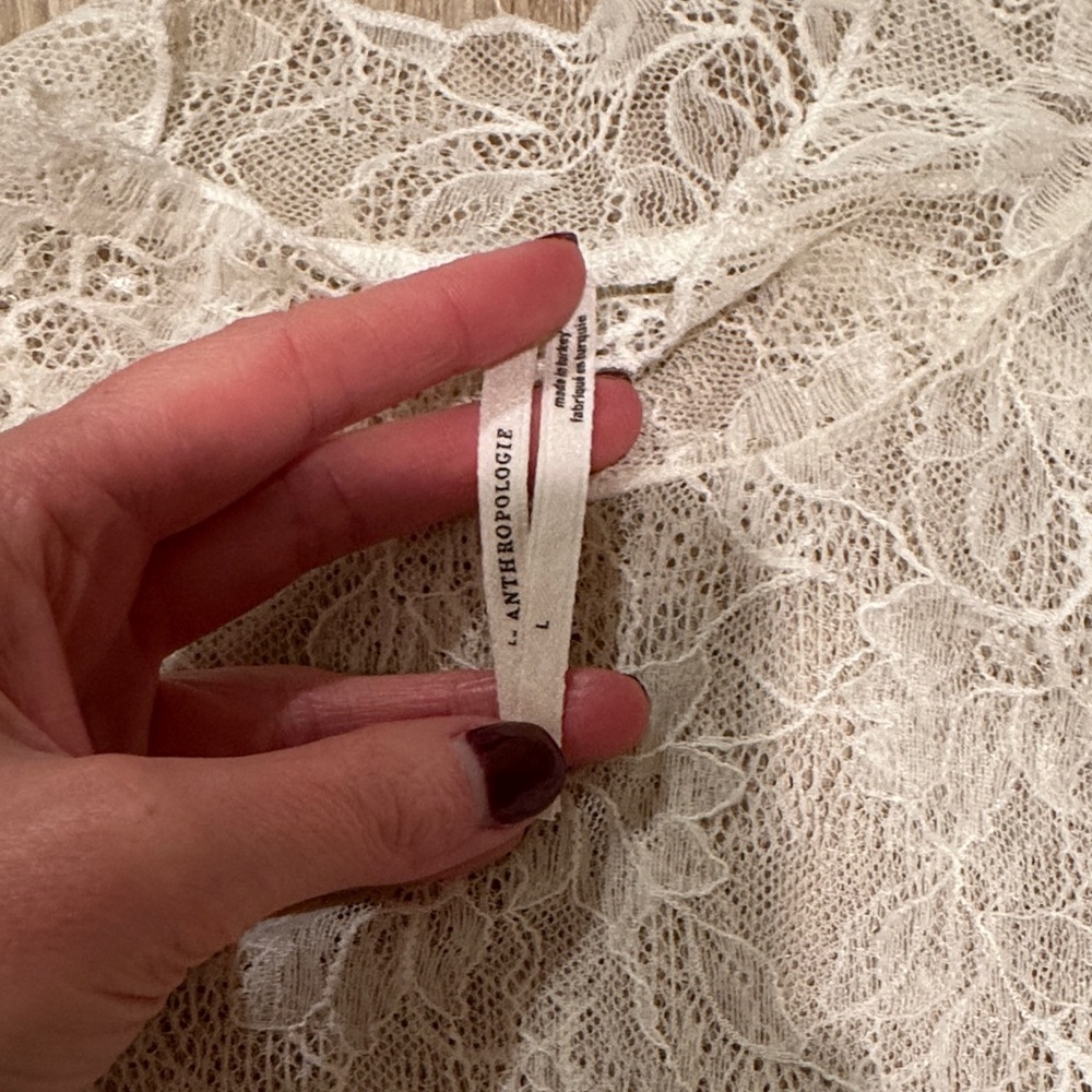 Anthropologie Lace Layering Turtleneck - Picture 5 of 6